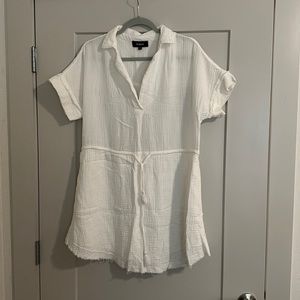 White dress/swimsuit cover-up